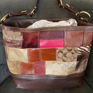 Vintage coach patchwork bag